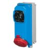 Presa Interbloccata Protetta c/Fusibili - PALAZZOLI Serie X-CEE - 3P+N+T(6h) 63A 400Vca - Parete - IP67