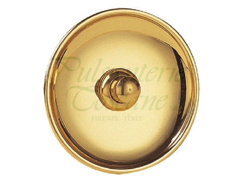 Pulsante Campanello Ottone e Porcellana 2A - GAMBARELLI 00130