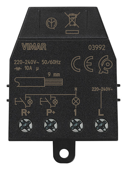 VIMAR Serie QUID - Modulo relè da incasso - con reset - NO 10A