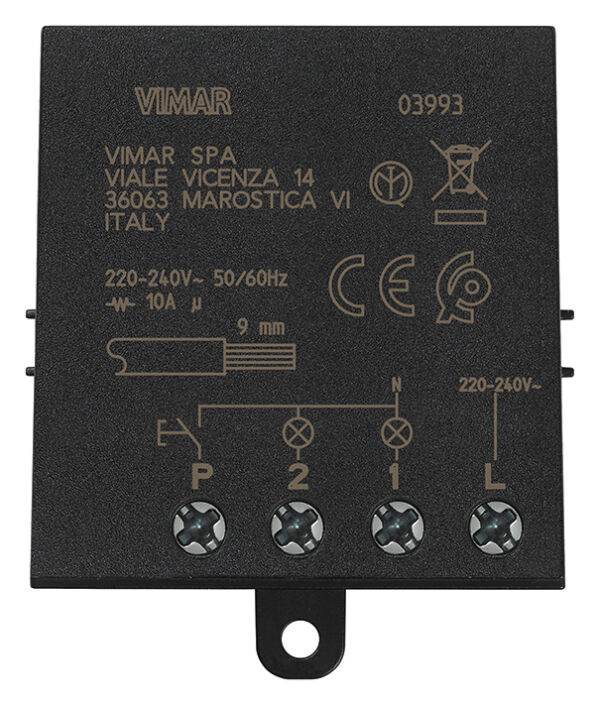 VIMAR Serie QUID - Modulo relé ad Impulsi 4 sequenze Quid 10A