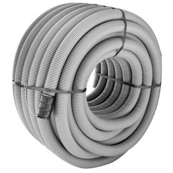 Cavidotto Corrugato Flessibile - RICCINI Serie CORRUGAR 450N - Ø 160mm - c/Sonda Tiracavo - Polietilene (PEHD) - Grigio