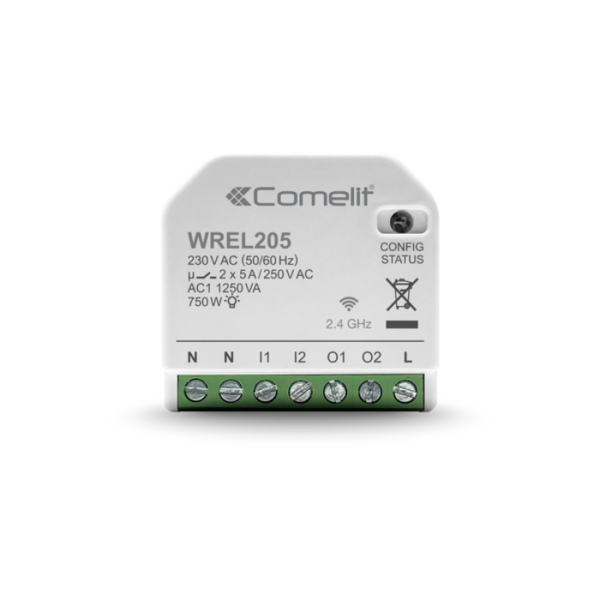 COMELIT Serie WIFREE - Modulo WI-FI gestione luci 2 uscite 5A