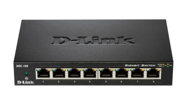 Switch di rete - DLIDGS-108 8-PORT GIGABIT UNMANAGED DESKTOP SWITCH