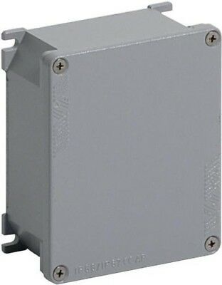 Scatola Derivazione - ILME Serie APV - Parete - Alluminio - 100x100x59mm  (BxHxP) - IP66/67 - Grigio RAL 7040