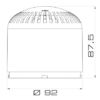 Sirena - SIRENA Serie MLINE (SIR-E MAX) - 115dB 64 Suoni - Grigio - IP65 - immagine 2
