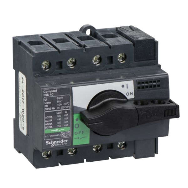 Sezionatore SNR28903 INS63 4P MANOPOLA NERA