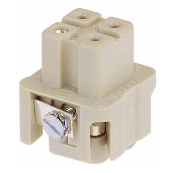Inserto portacontatti per connettori industriali rettangolari SCA920.0032711 INSERTO FEMMINA 3 POLI