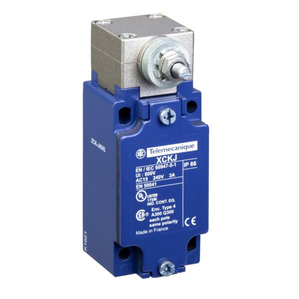 TELEMECANIQUE SENSORS Serie OsiSENSE XC - Corpo Finecorsa - Testa Girevole Ritorno Molla - 2NC+2NA - Metallo