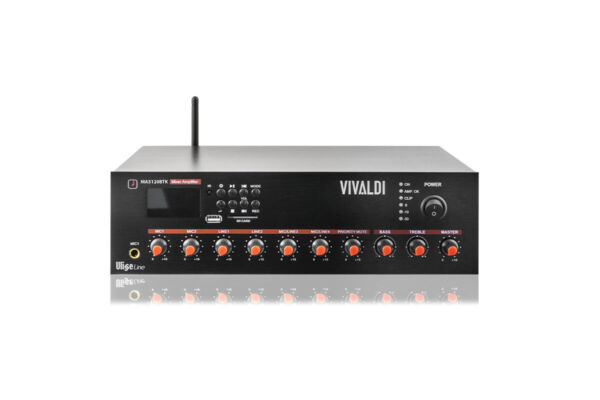 VIVALDI serie ULISSE - Amplificatore mixer con sorgenti integrate - 120W RMS 6 ingressi