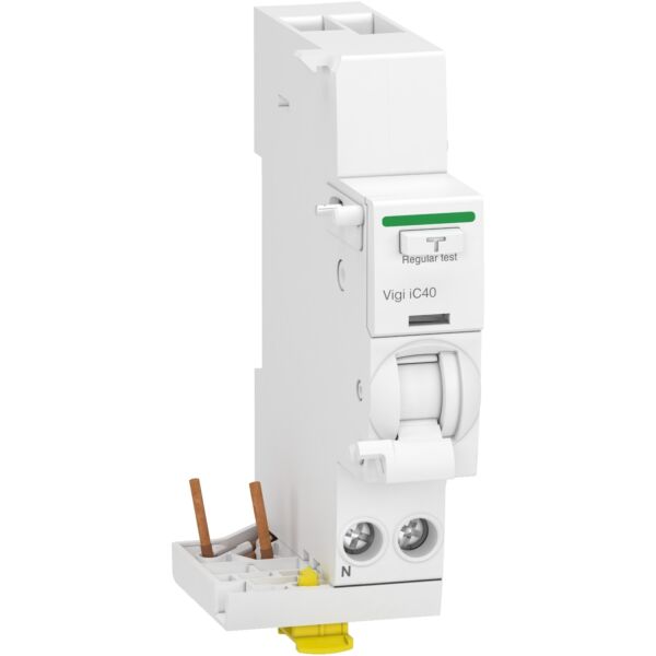 Blocco differenziale per interruttori modulari SNRA9Y82640 BLOC.VIGI IC40 1P+N 40A 30MA TIPO AC