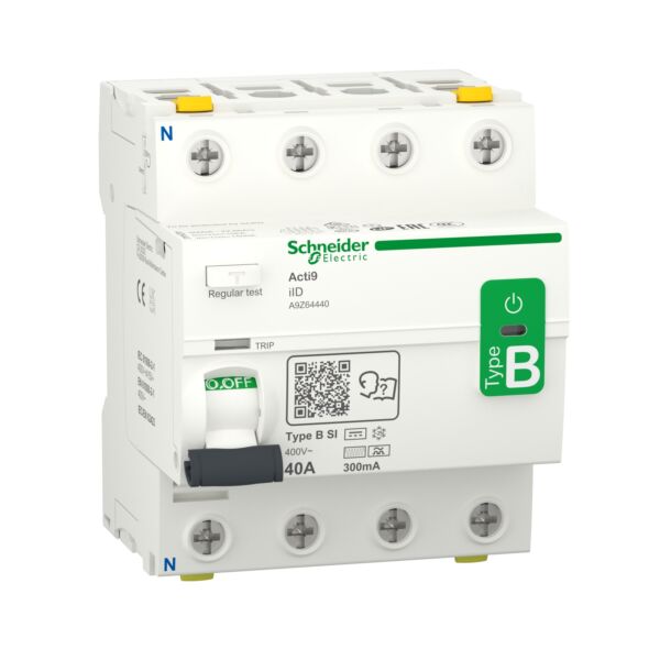 Interruttore differenziale modulare SNRA9Z64425 INT. DIFF. IID B-SI 4P 25A 300MA