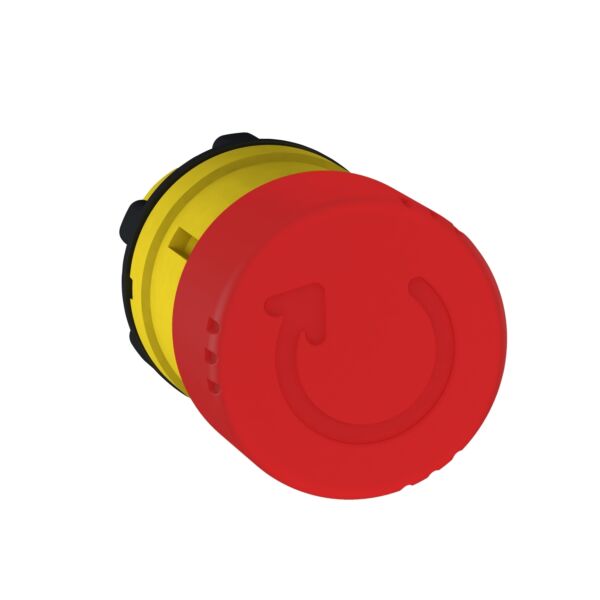 Elemento frontale per pulsante a fungo SNRZB5AS834 TESTA PULSANTE A FUNGO ROSSO EMERGENZA