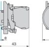 Pulsante completo SNRXB4BC21 PULSANTE A FUNGO NERO - immagine 2