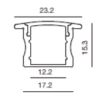 Accessori e ricambi per striscia / tubo luminoso NOBBARRA/STRIP/5/S PROF.ALL. INC. 2MT DIFF OPALE - immagine 2