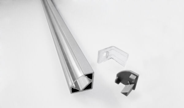 Accessori e ricambi per striscia / tubo luminoso NOBBARRA/STRIP/6/S PROF.ALL. ANGOLARE 45 2MT DIFF OPALE