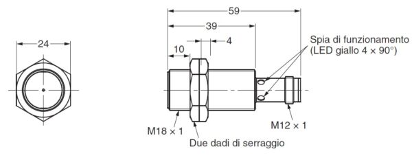 Sensore di prossimità induttivo OMRE2BM18KS08M1B2 PROXIMITY- SENSORE DI PROSSIMITA. LITE. - immagine 2