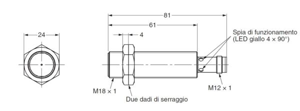 Sensore di prossimità induttivo OMRE2BM18LS08M1B1 PROXIMITY- SENSORE DI PROSSIMITA. LITE. - immagine 2