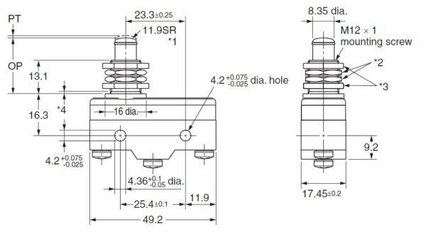 Finecorsa OMRZ15GQB-106712000 FINECORSA- MICRO 1CONT SC PULSINCASSATO - immagine 2