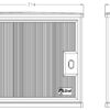 Armadio per contatori vuoto CON070730965 CV4M/E ARMADIETTO VETRORES. - immagine 2