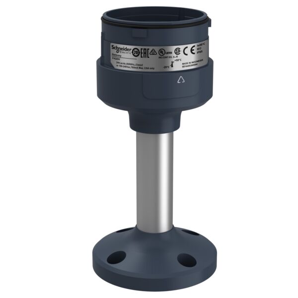 Colonna di segnalazione, base di fissaggio con tubo SNRXVUZ02 ZOCCOLO NERO + TUBO 100MM