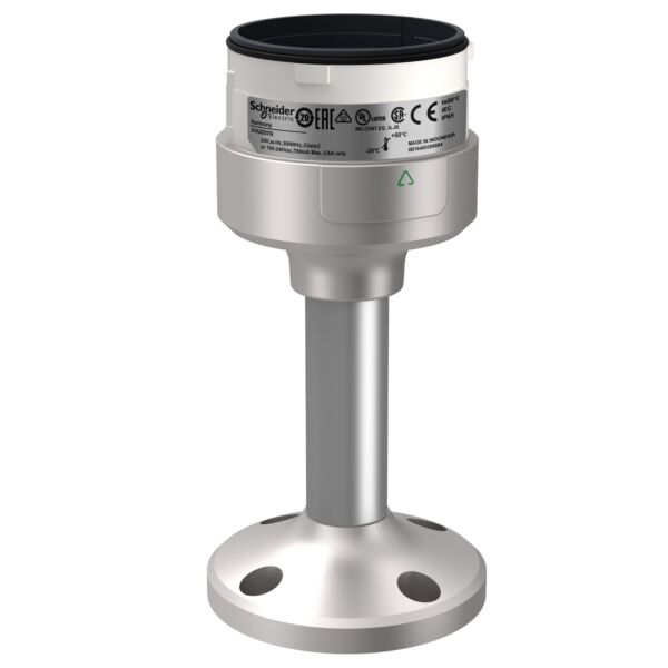 Colonna di segnalazione, base di fissaggio con tubo SNRXVUZ02Q ZOCCOLO ARGENTO + TUBO 100MM