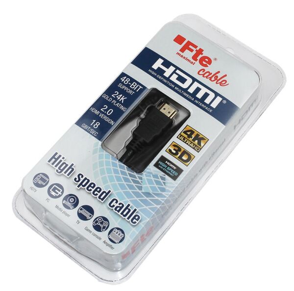 FTE MAXIMAL - Cavo HDMI 2.0 high speed - 2 metri