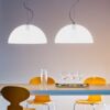 MARTINELLI LUCE serie BUBBLES - Lampada a sospensione con diffusore in metacrilato trasparente di colore bianco - immagine 2