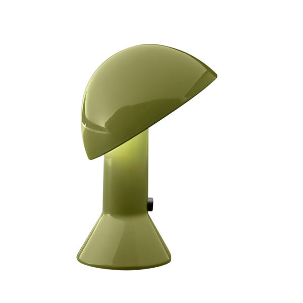 MARTINELLI LUCE serie ELMETTO - Lampada da tavolo con riflettore orientabile in alluminio - colore verde