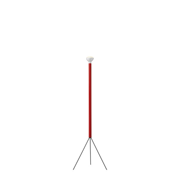 FLOS serie LUMINATOR - Lampada a stelo da terra a luce indiretta colore rosso - E27