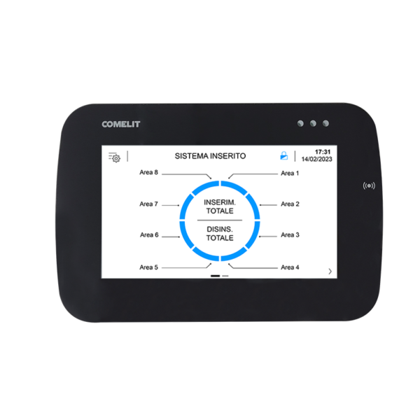 COMELIT serie VEDO - Tastiera 5" touch per Centrali "VEDO"con RFID