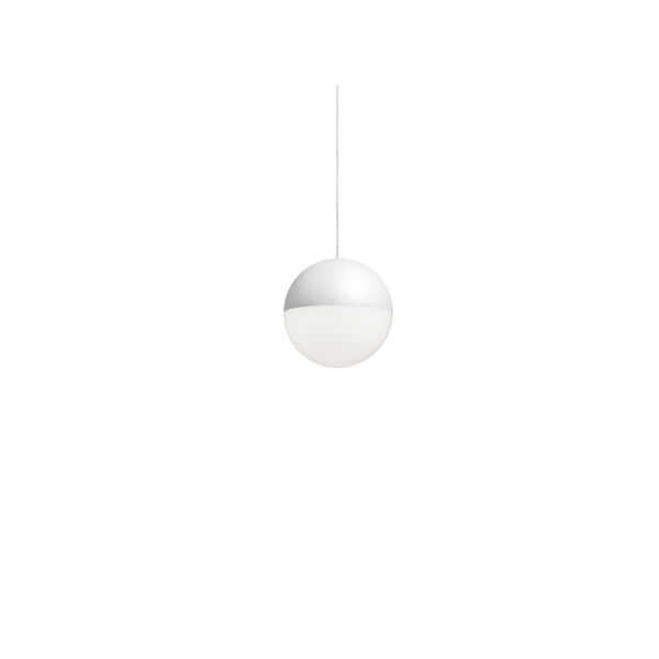 FLOS serie STRING LIGHT - Lampada Sphere head a sospensione a luce diffusa colore bianco
